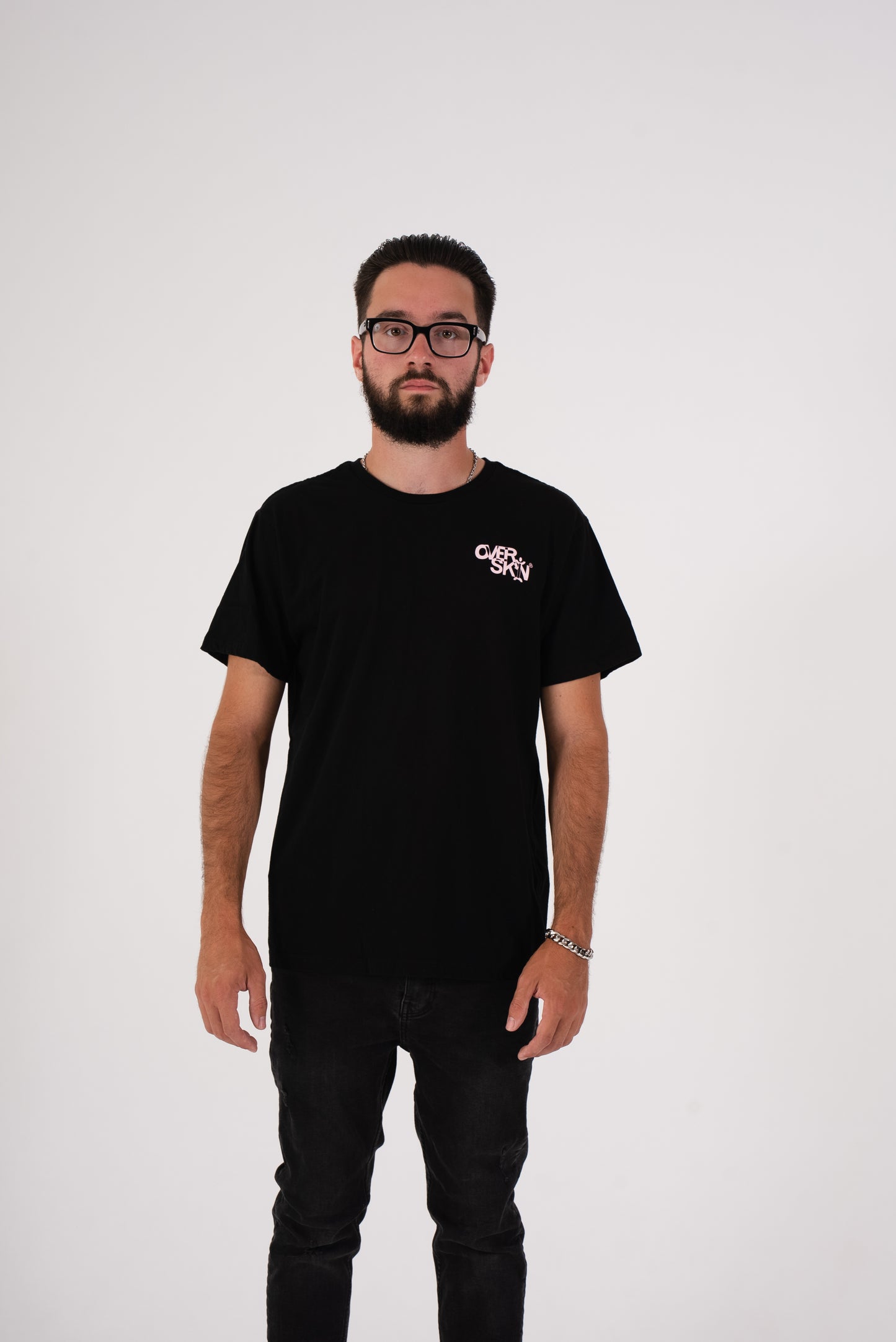 TWO TONE BLACK TEE